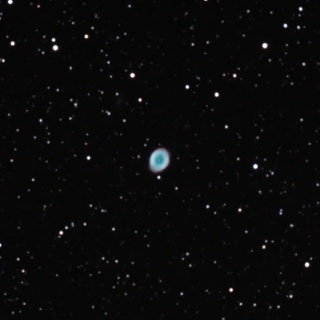 M57 環状星雲（ピクセル等倍）