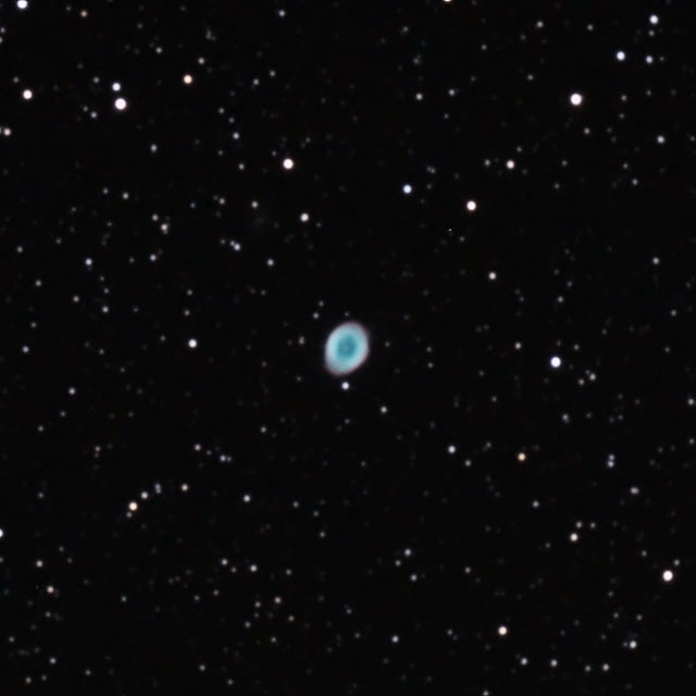 M57 環状星雲（ピクセル等倍）