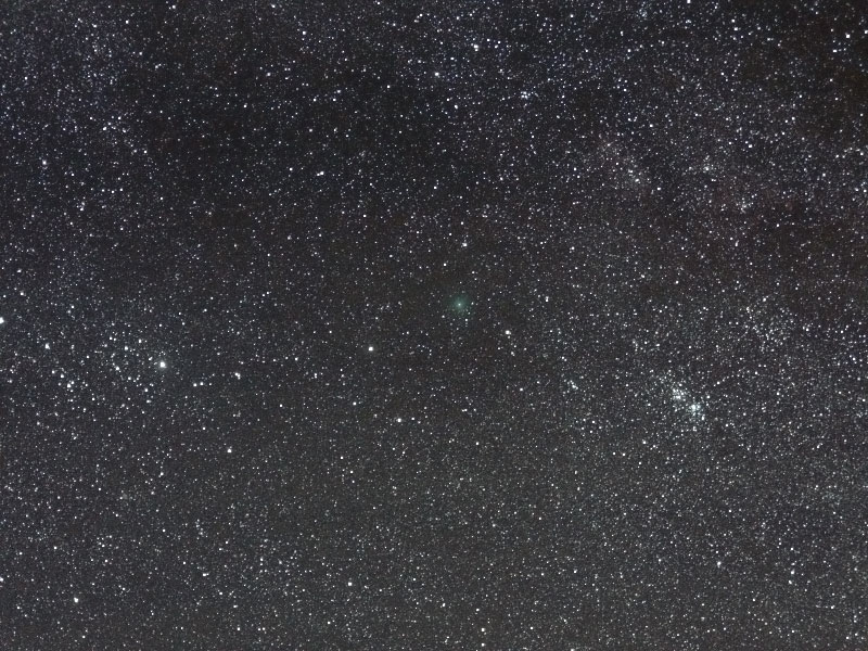 ハートレイ彗星と二重星団 