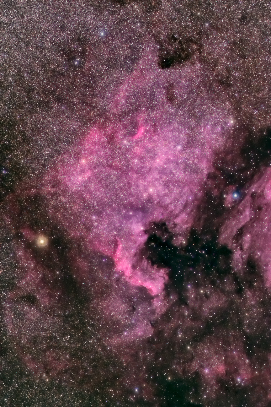 NGC7000 北アメリカ星雲（高ストラクチャ処理）