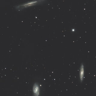 しし座の系外銀河トリオ（M65・M66・NGC3628）