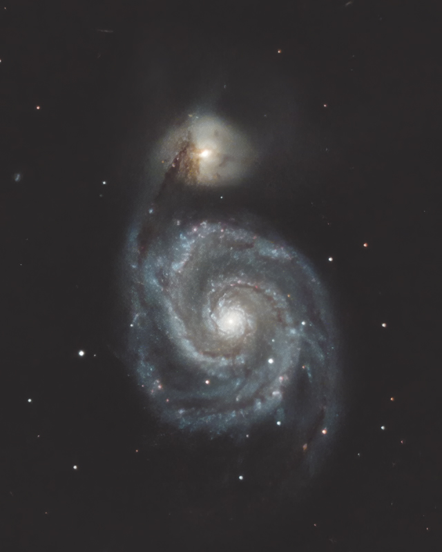 系外銀河 M51（子持ち銀河）