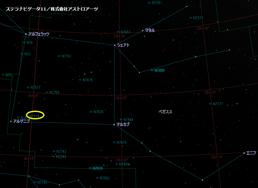 NGC7814の位置
