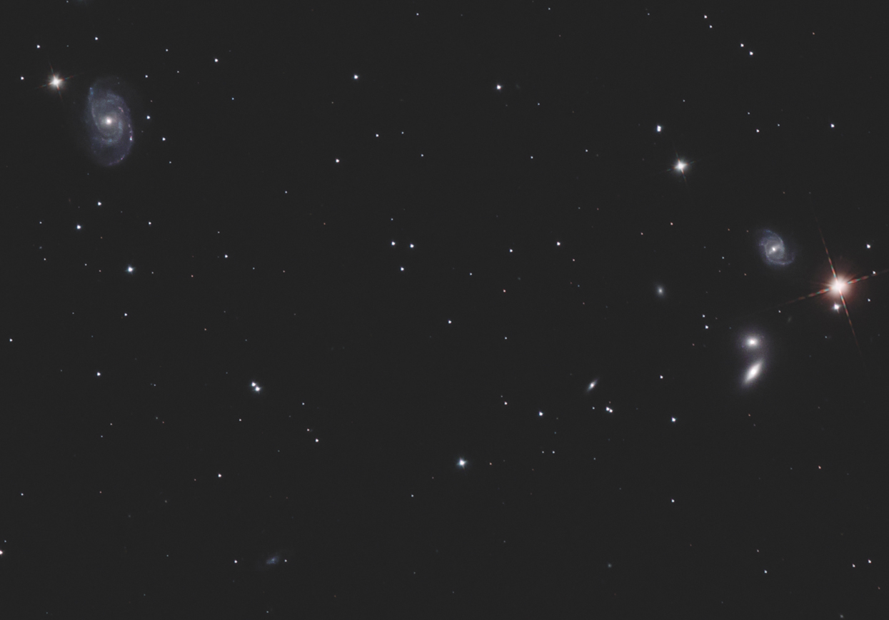 系外銀河NGC5371-NGC5350付近