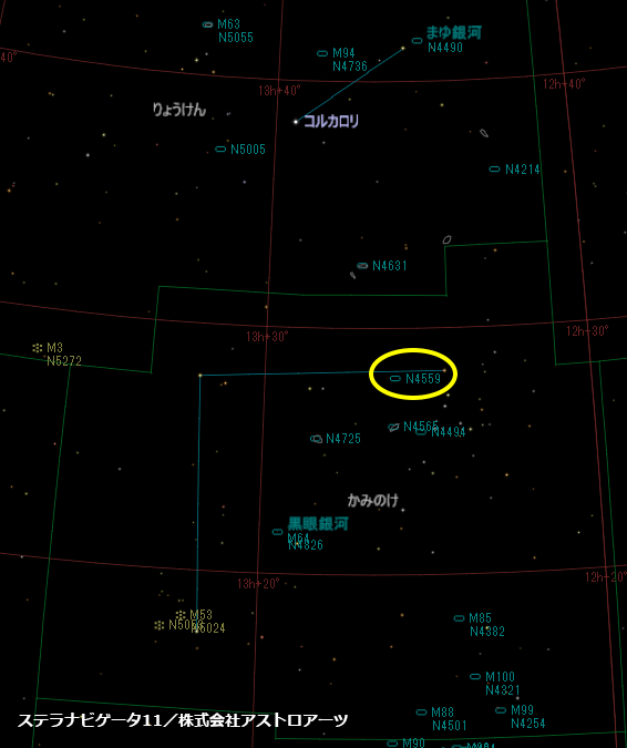 NGC4559の位置
