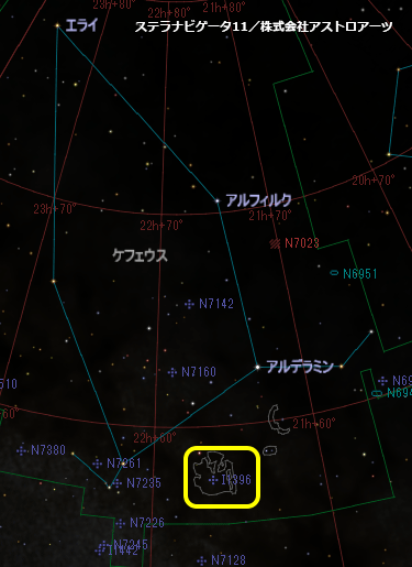 IC1394の位置