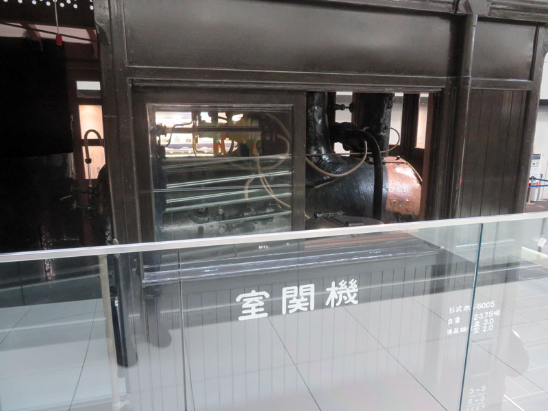 蒸気動車ホジ6014・機関室外観