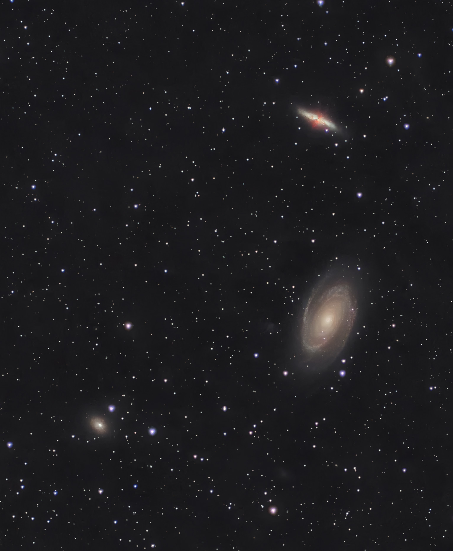 系外銀河M81&M82, NGC3077