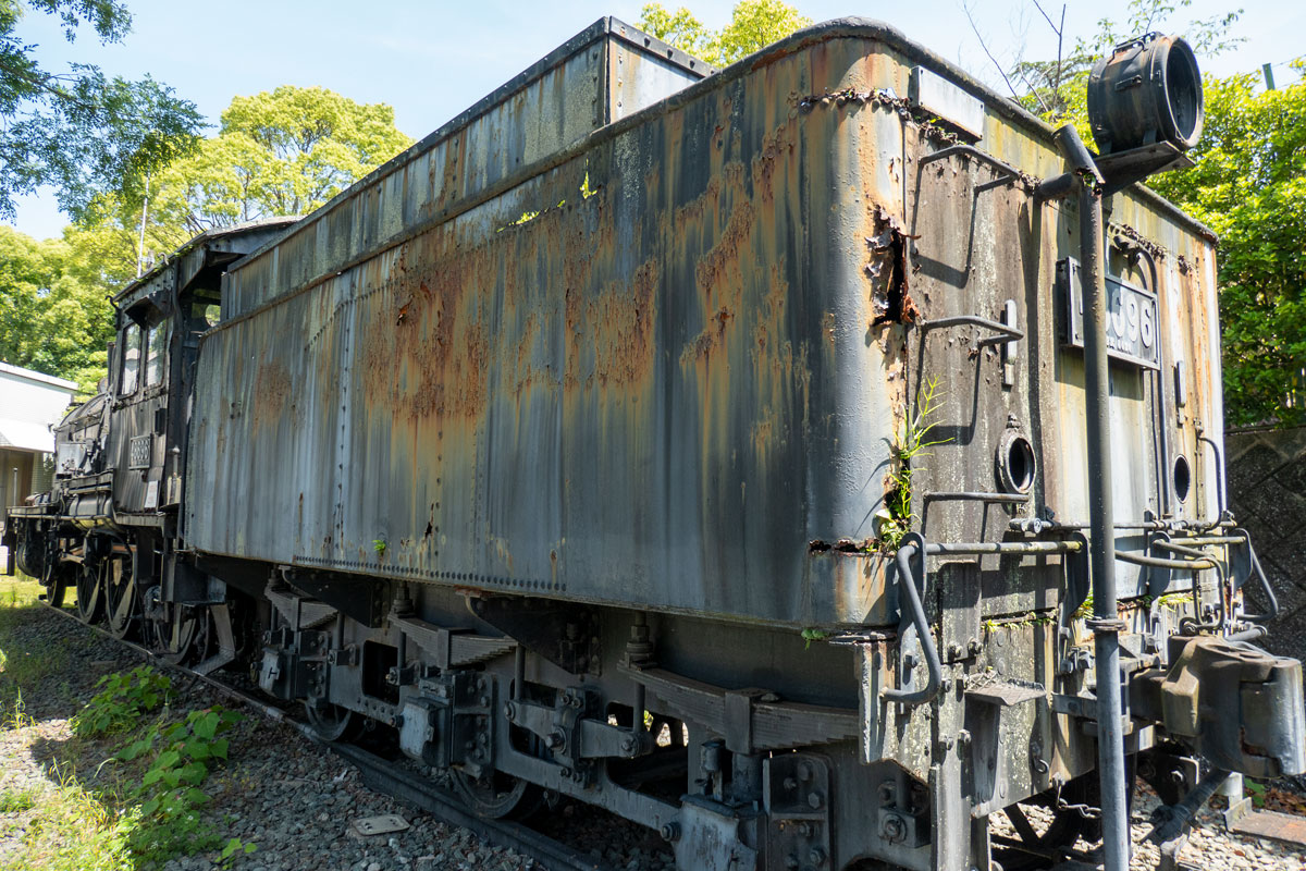 8620形蒸気機関車48696号機・大牟田市動物園・2023年5月