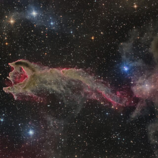 とも座｢神の手｣星雲（彗星状グロビュールCG4）